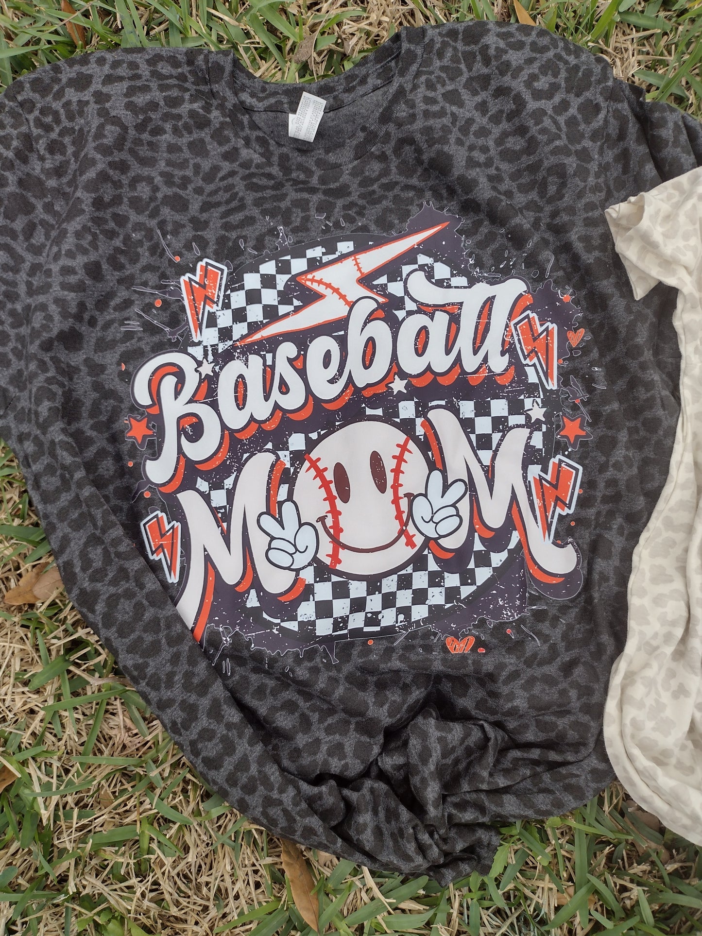 Baseball mom leopard