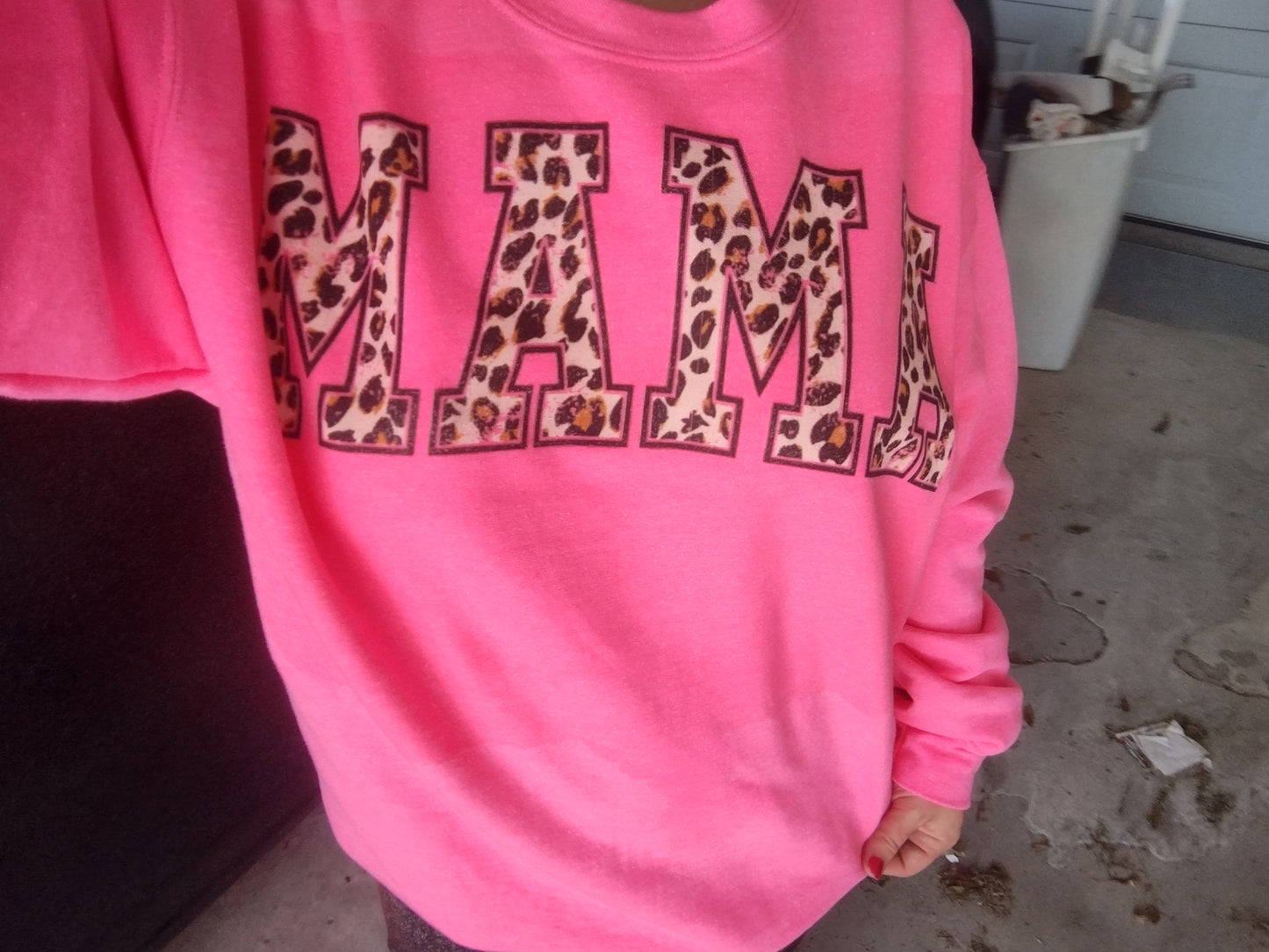 Leopard mama sweatshirt