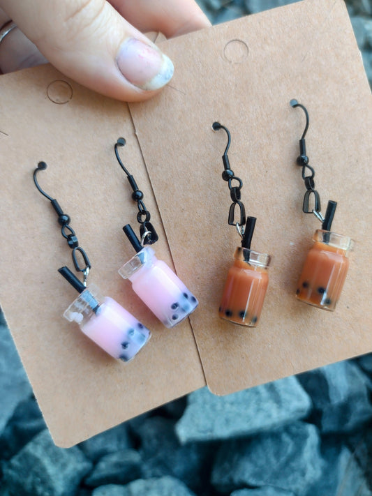 Coffee earrings