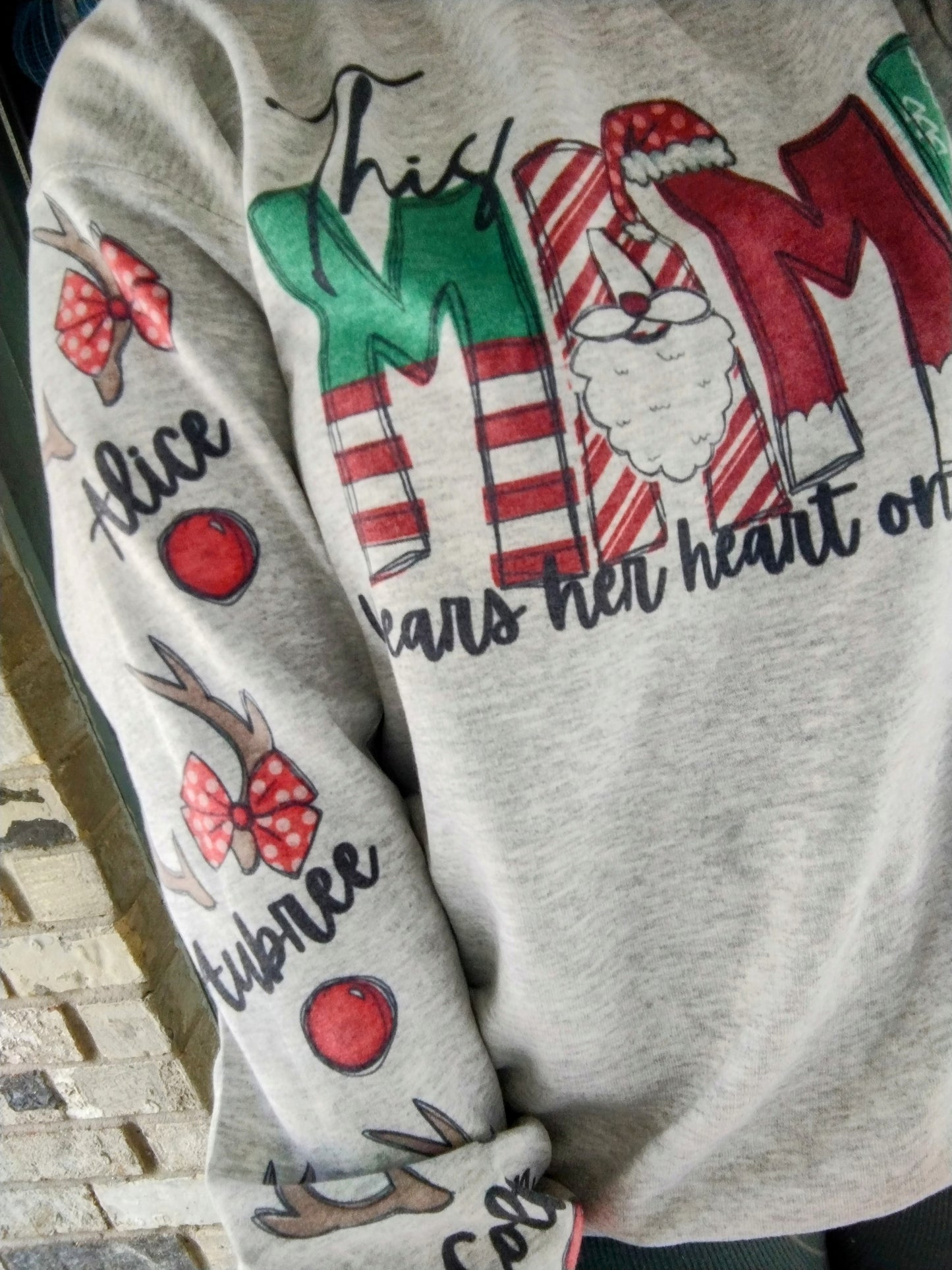 1 Custom Christmas sweatshirt